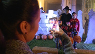 Halloween at Michigan Central Station